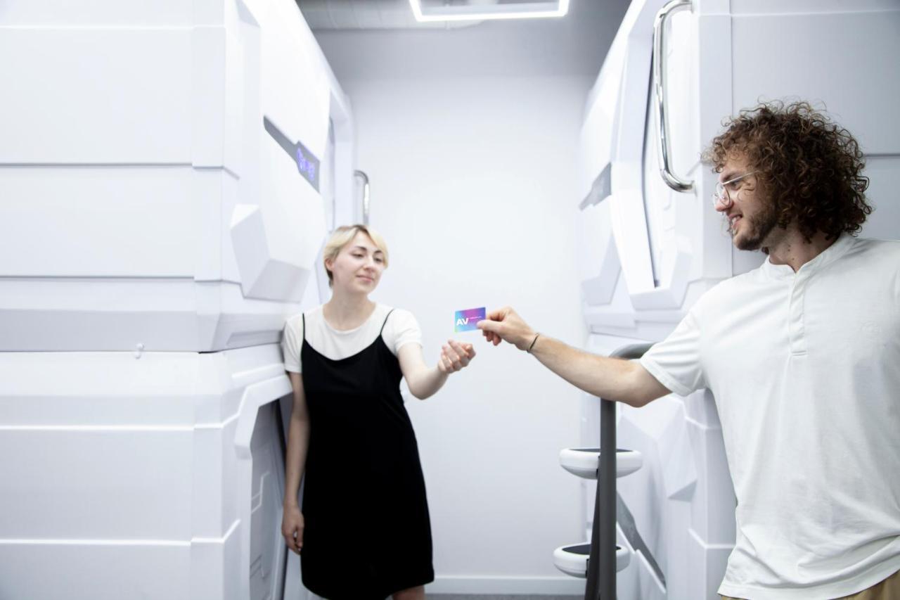 Av-1 Capsule Hotel Kiew Exterior foto